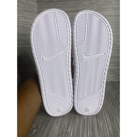 Nike Womens Benassi JDI Print White Black Lotus Pink Slip On Sandals Size‎ 11 - Picture 7 of 8